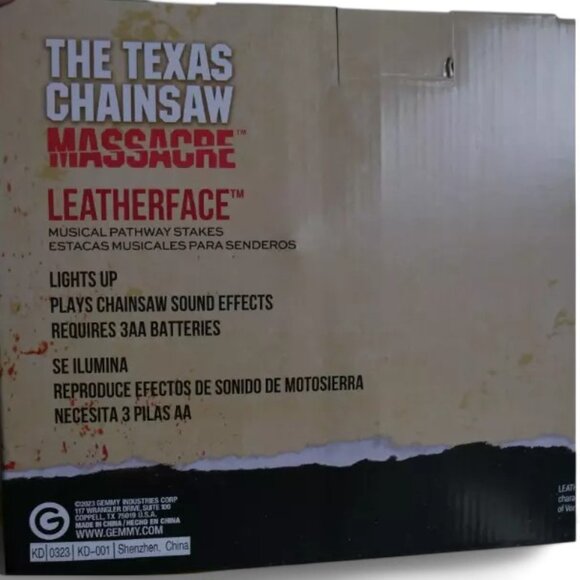 The Texas Chainsaw Massacre Leatherface Pathway LED Stakes Halloween Decor NEW - Picture 7 of 9